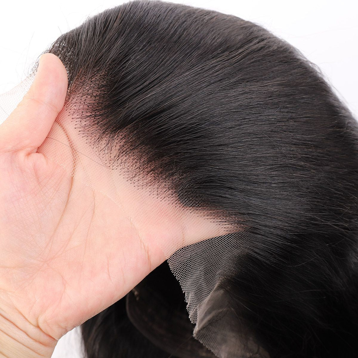 13x4 HD Lace Slick Back Straight Human Hair Wig - WigWonders