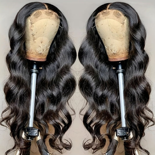 200% Density Glueless Human Hair Wig 5x5 HD Lace Closure Body Wave Pre Plucked - WigWonders