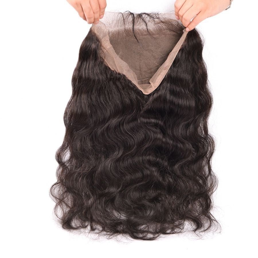 360 Lace Body Wave Human Hair Frontal - Pre - Plucked Natural Hairline - WigWonders