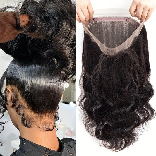 360 Lace Frontal with Bangs | Body Wave HD Lace Natural Black - WigWonders