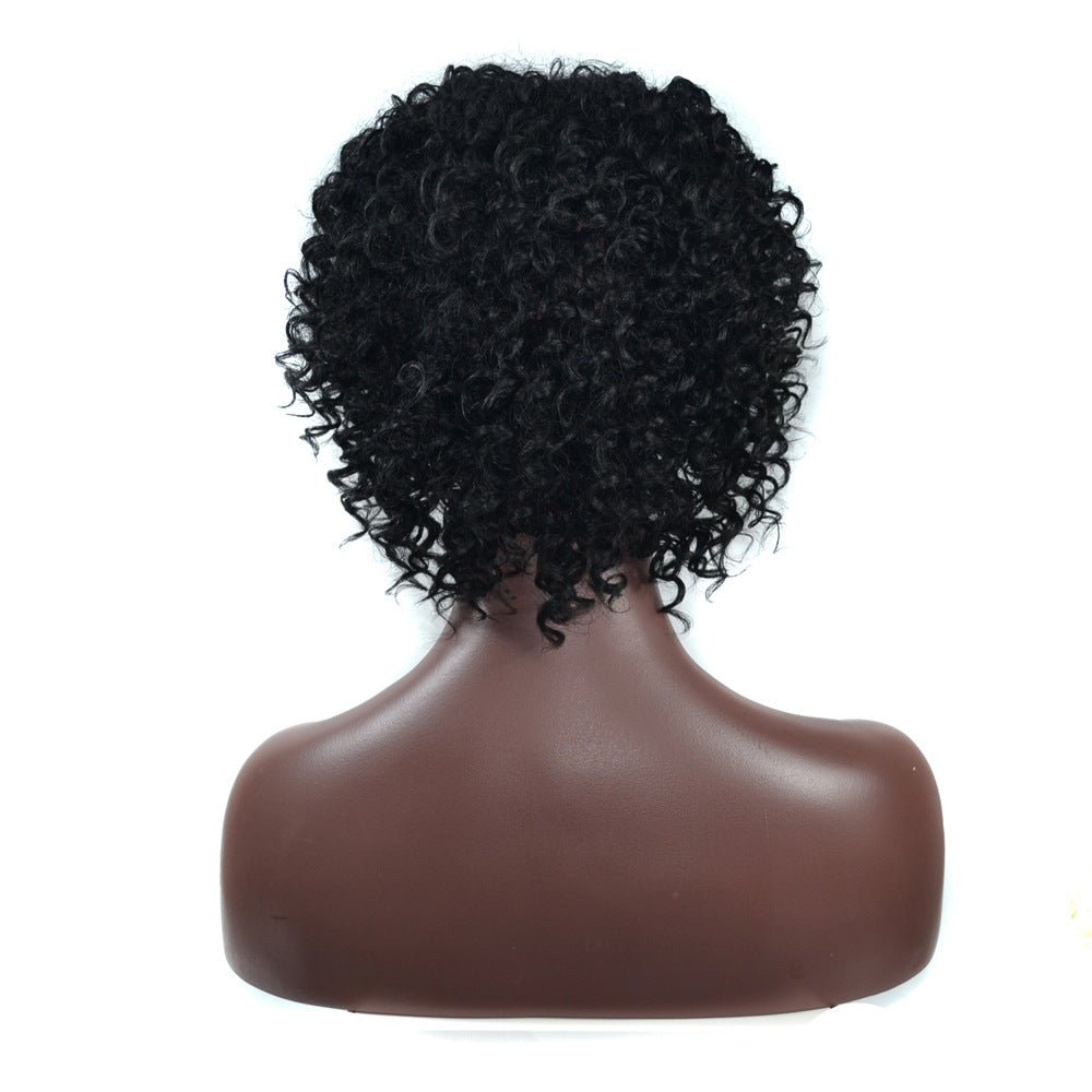 8in Synthetic Afro Puff Wig – Short Curly Volume - WigWonders