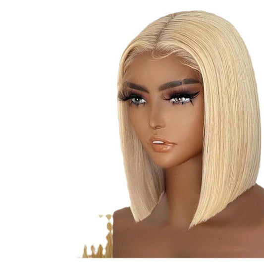 Blonde 13x4 Lace Front Straight Human Hair Wig - WigWonders
