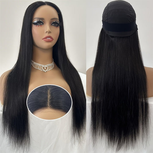 Glueless HD Lace Front Wig Human Hair 4x4 Straight Pre - Plucked 180% Density - WigWonders