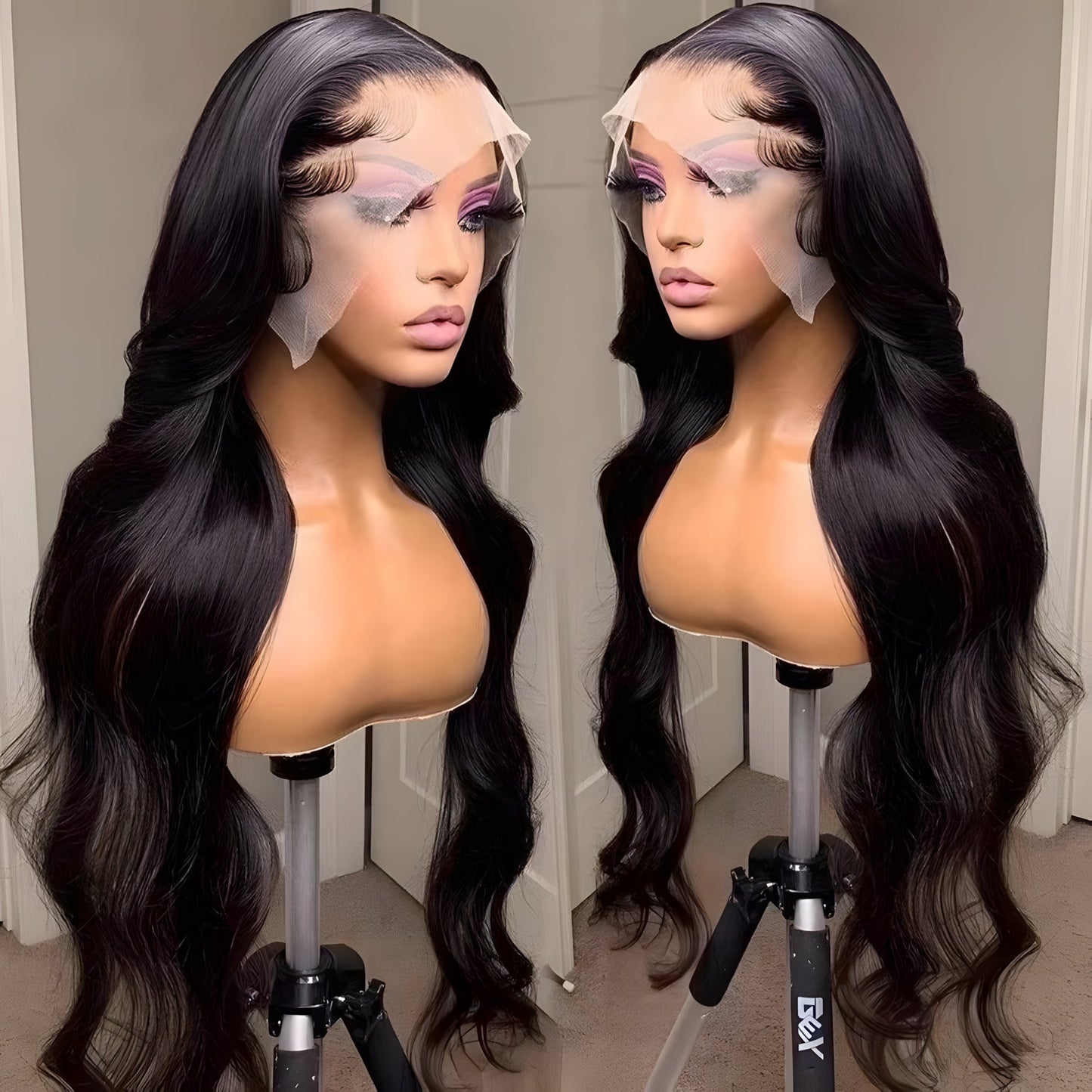 Ombre Long Wavy Synthetic Lace Front Wig - WigWonders