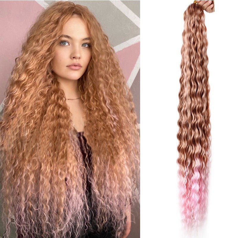 Synthetic Deep Wave Crochet Bulk Hair Multiple Colors - WigWonders