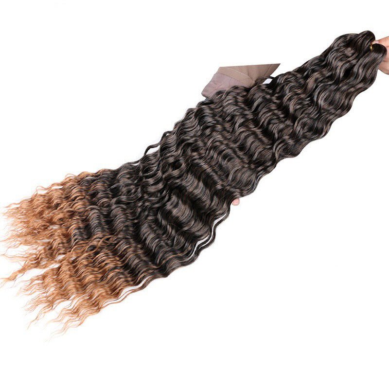 Synthetic Deep Wave Crochet Bulk Hair Multiple Colors - WigWonders