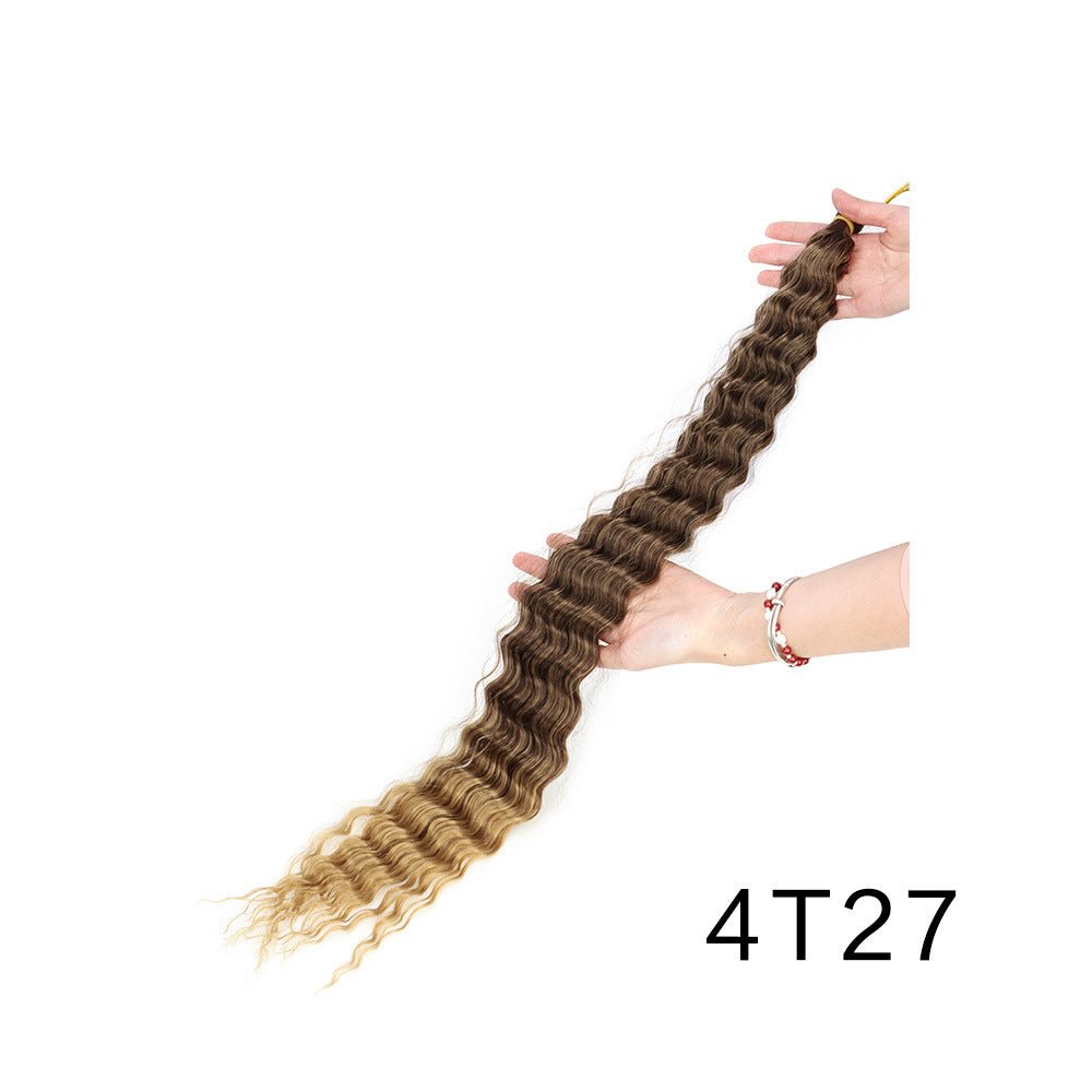 Synthetic Deep Wave Crochet Bulk Hair Multiple Colors - WigWonders