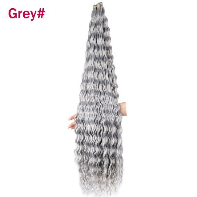 Synthetic Deep Wave Crochet Bulk Hair Multiple Colors - WigWonders