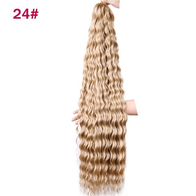 Synthetic Deep Wave Crochet Bulk Hair Multiple Colors - WigWonders