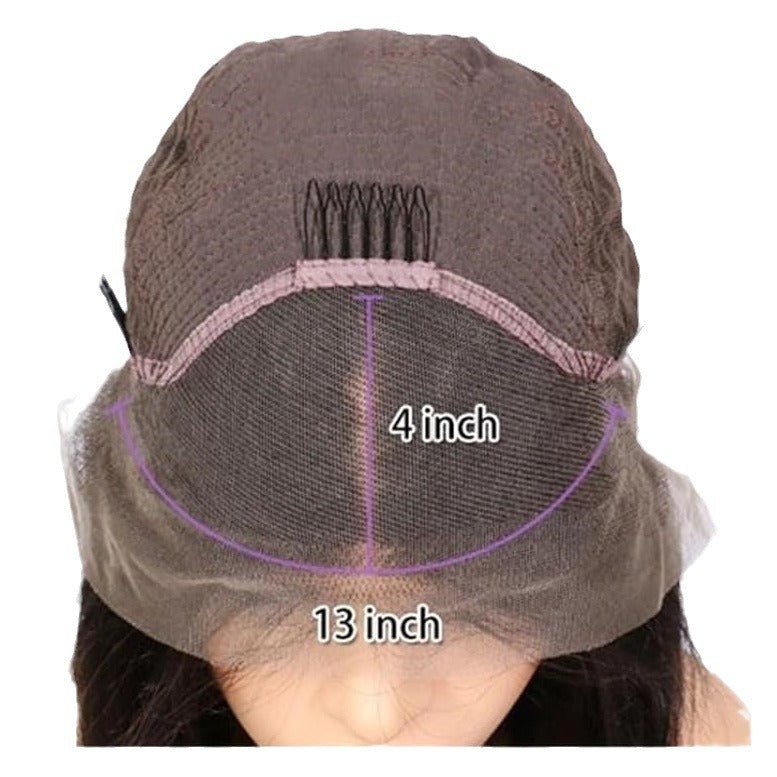 Synthetic Lace Front Wig Body Wave Long Black Heat Resistant Wig - WigWonders