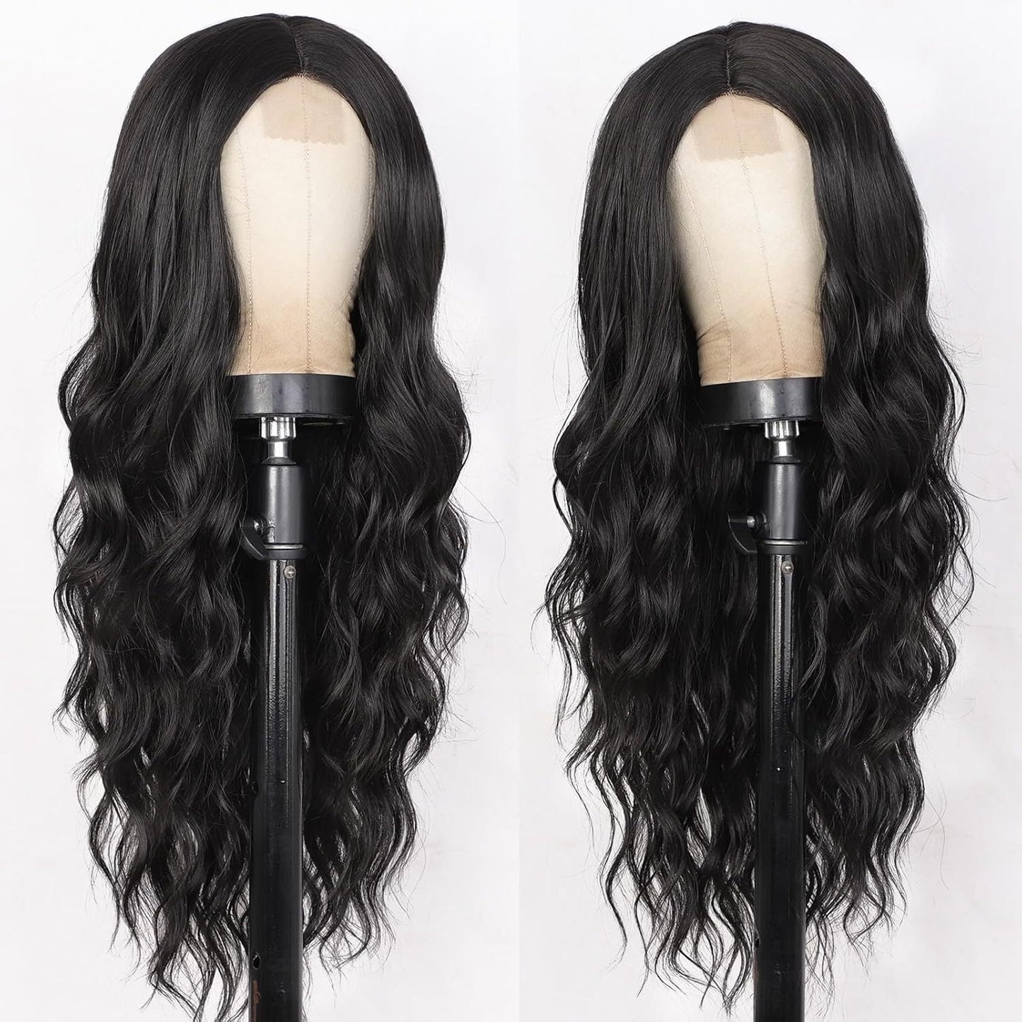 Synthetic Long Curly Lace Part Wig Highlighted Ombre - WigWonders