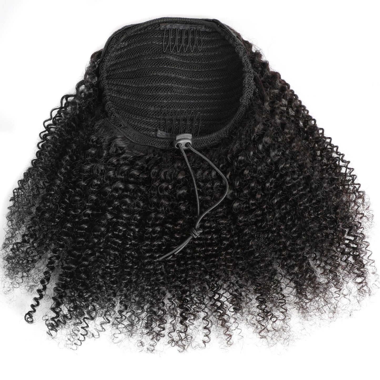 100% Human Hair Afro Kinky Curly Drawstring Ponytail - WigWonders