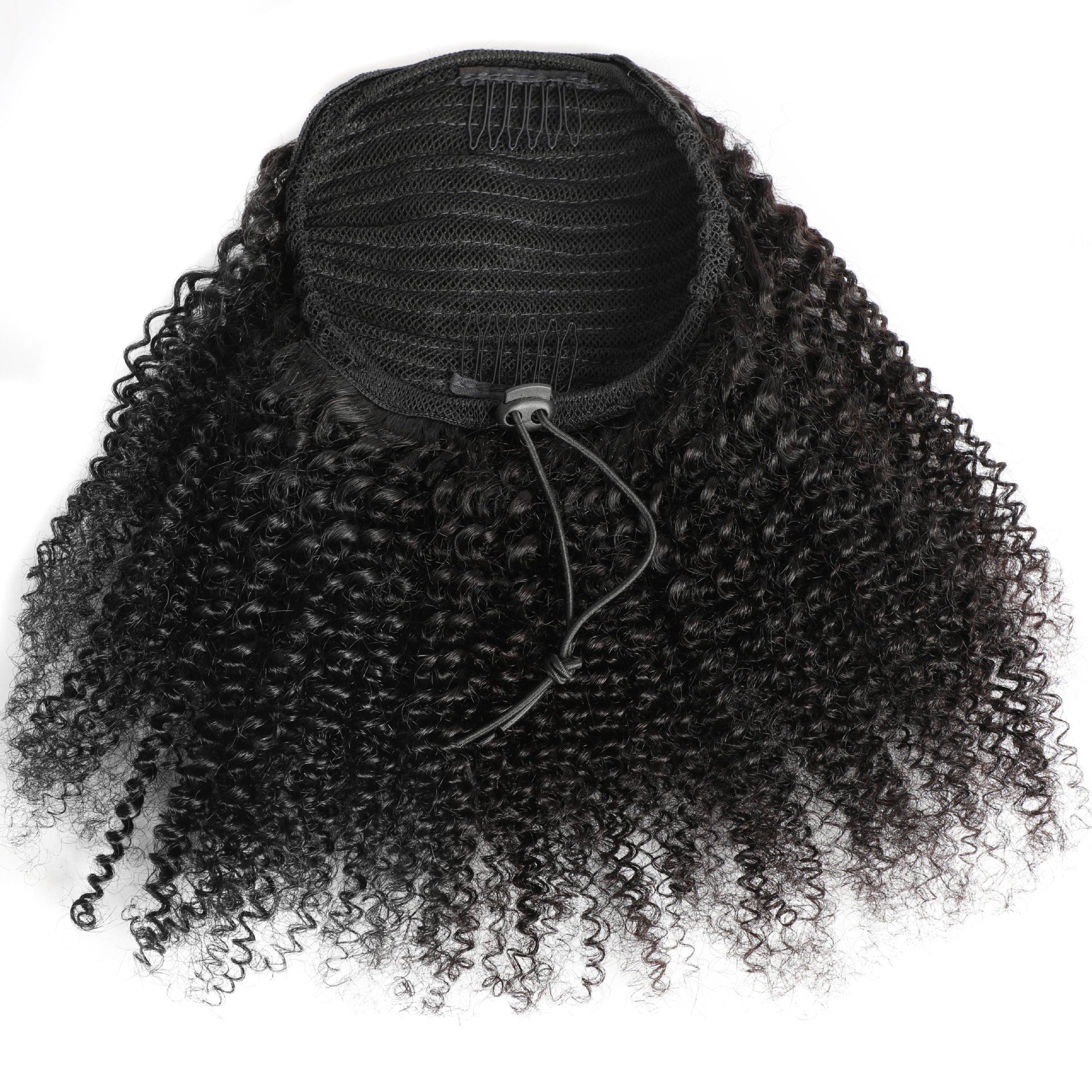 100% Human Hair Afro Kinky Curly Drawstring Ponytail - WigWonders