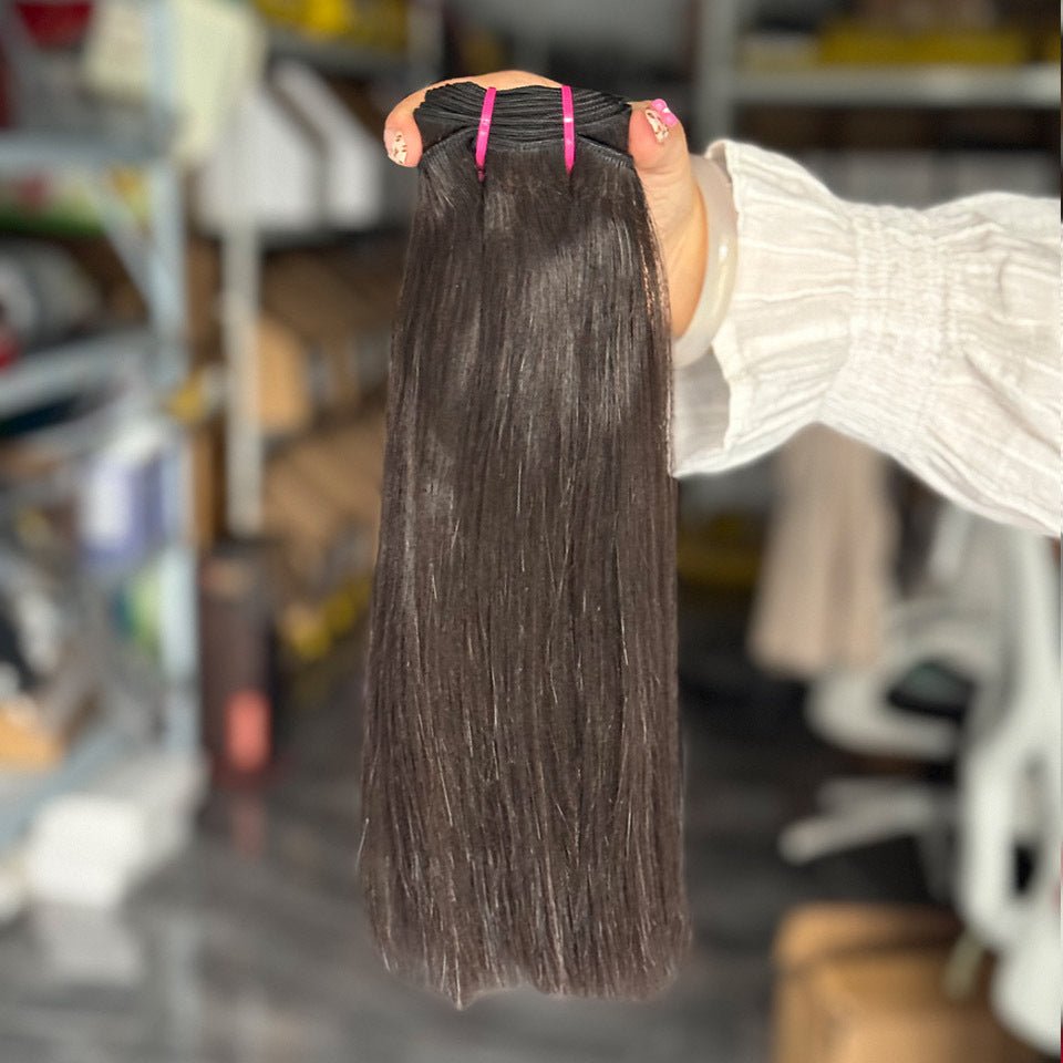 12A Double Drawn Bone Straight Virgin Human Hair Bundles - WigWonders