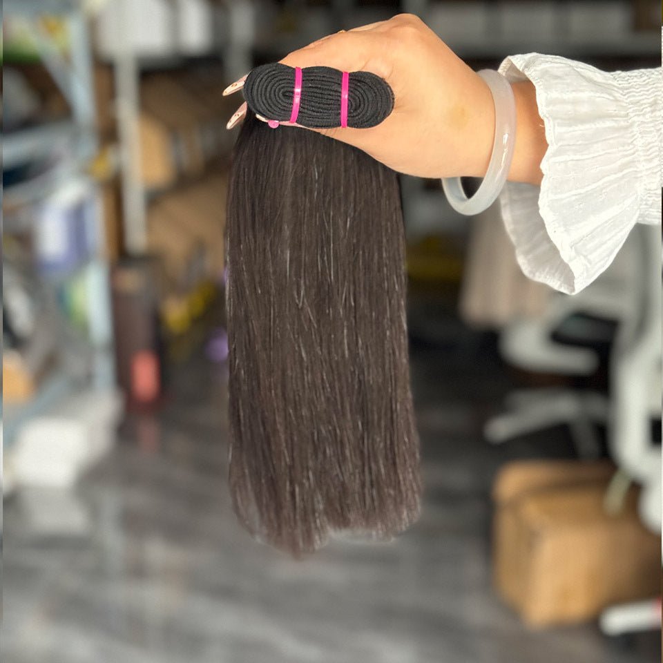 12A Double Drawn Bone Straight Virgin Human Hair Bundles - WigWonders