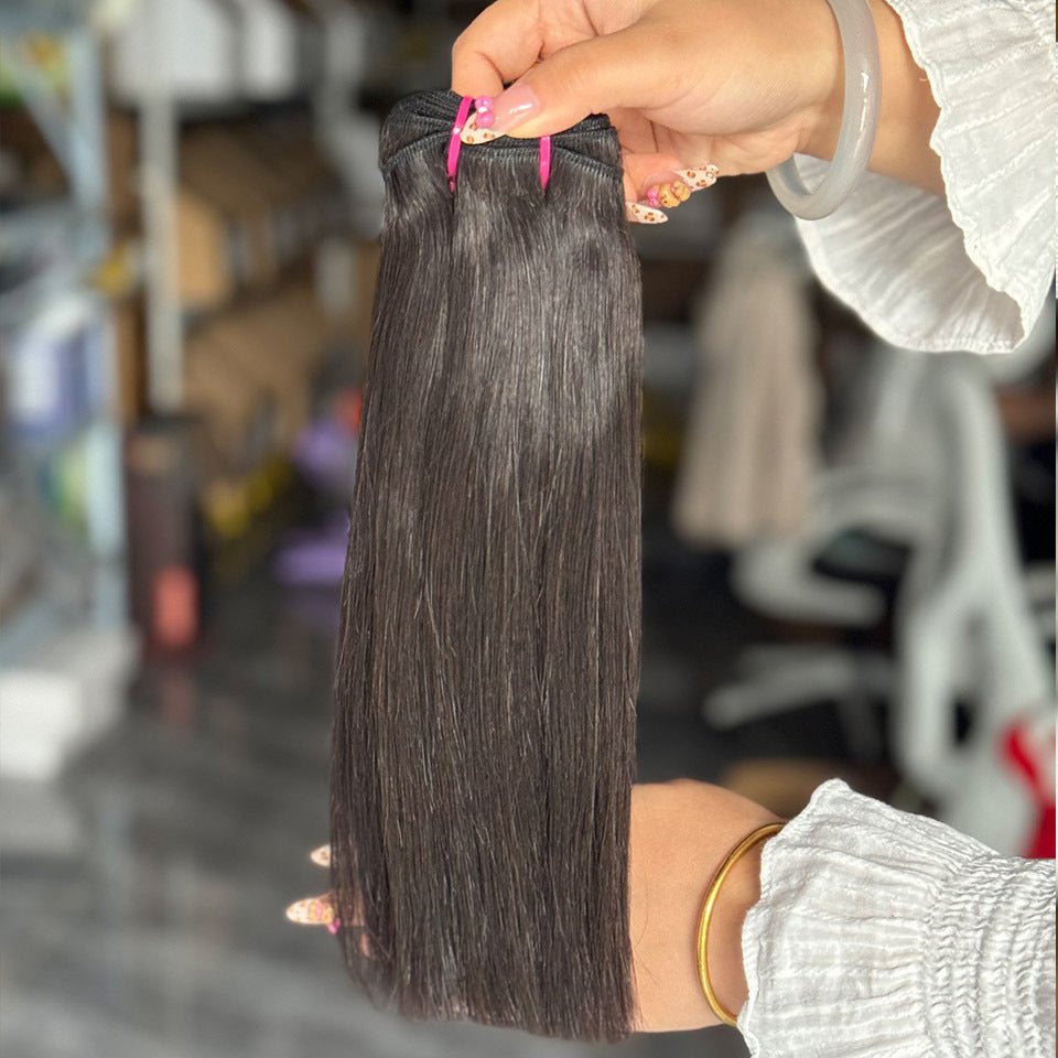 12A Double Drawn Bone Straight Virgin Human Hair Bundles - WigWonders