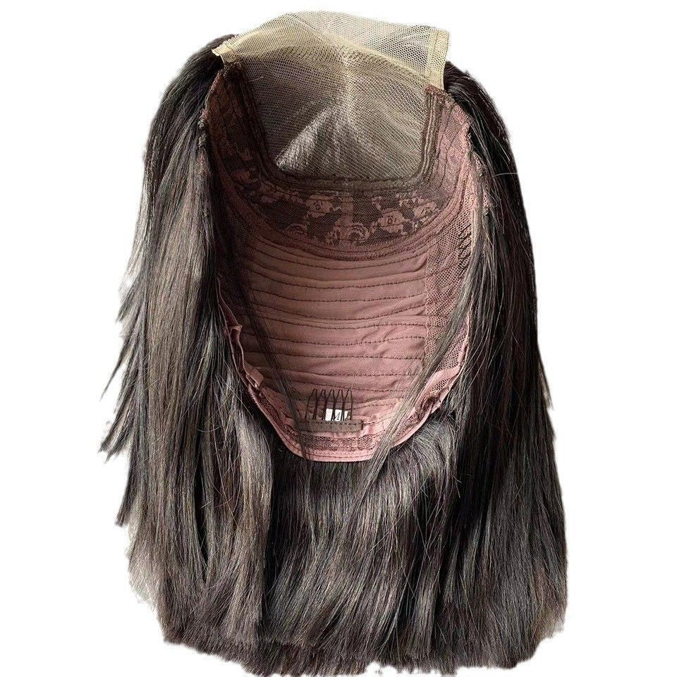12A Vietnam Straight Bob Human Hair Lace Wig 10" - WigWonders