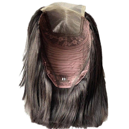 12A Vietnam Straight Bob Human Hair Lace Wig 10" - WigWonders