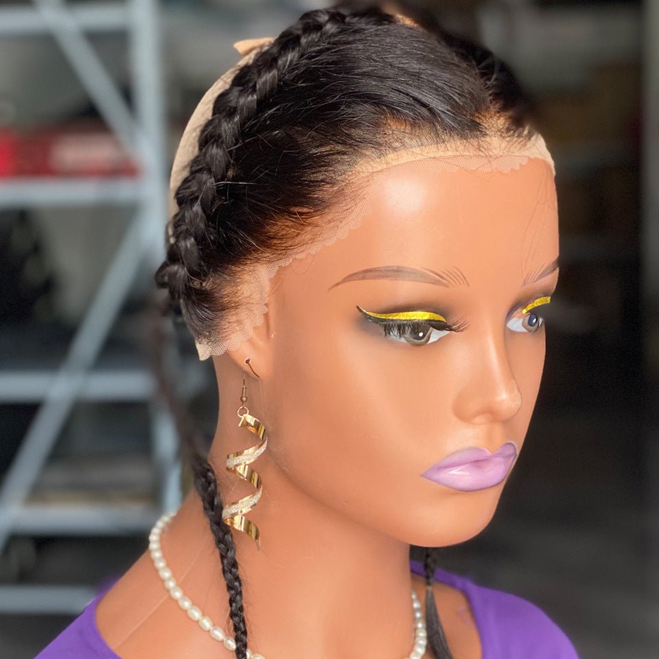 13x4 Bleached Knot Lace Frontal Braid Closure – Virgin Human Hair - WigWonders