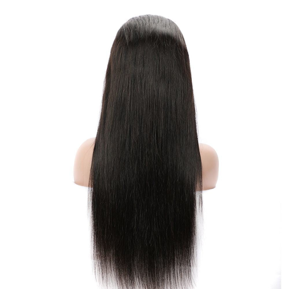 13x4 Front Lace 24in Straight Human Hair Wig - WigWonders
