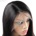 13x4 HD Lace Slick Back Straight Human Hair Wig - WigWonders