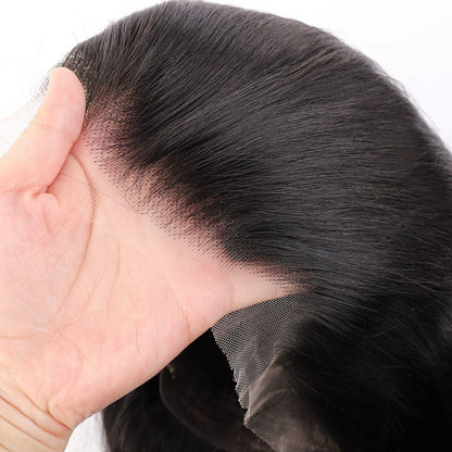 13x4 HD Lace Slick Back Straight Human Hair Wig - WigWonders