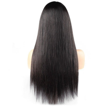 13x4 HD Lace Slick Back Straight Human Hair Wig - WigWonders