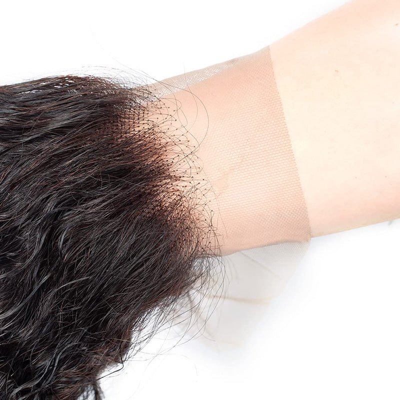 13x4 Kinky Curly Lace Frontal Human Hair Closure Piece - WigWonders