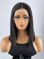 13x4 Lace Front Straight Bob Wig Human Hair - WigWonders