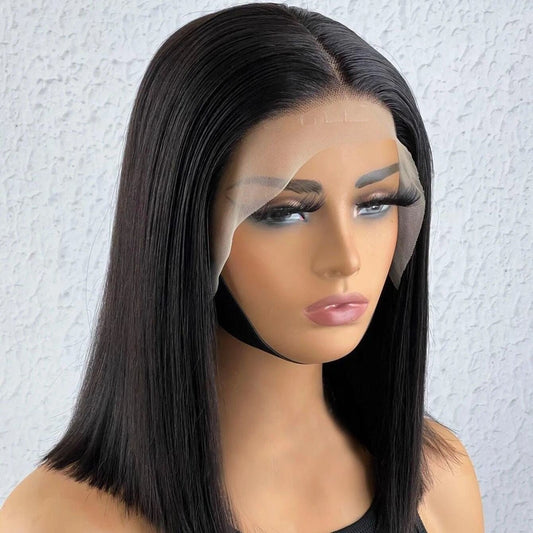 13x4 Lace Front Straight Bob Wig Human Hair - WigWonders