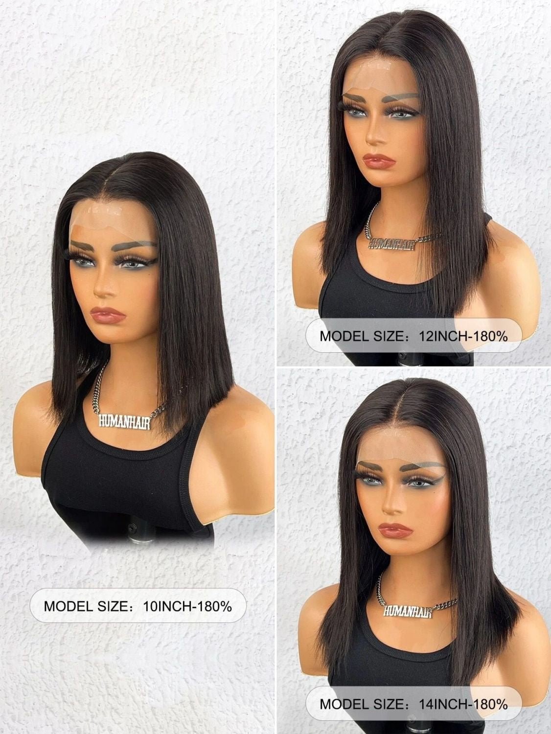 13x4 Lace Front Straight Bob Wig Human Hair - WigWonders