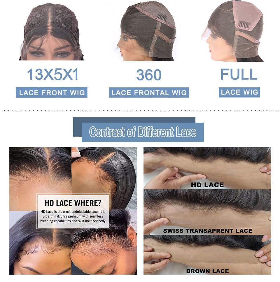 13x5x1 12in Kinky Curly Lace Front Human Hair Wig - WigWonders
