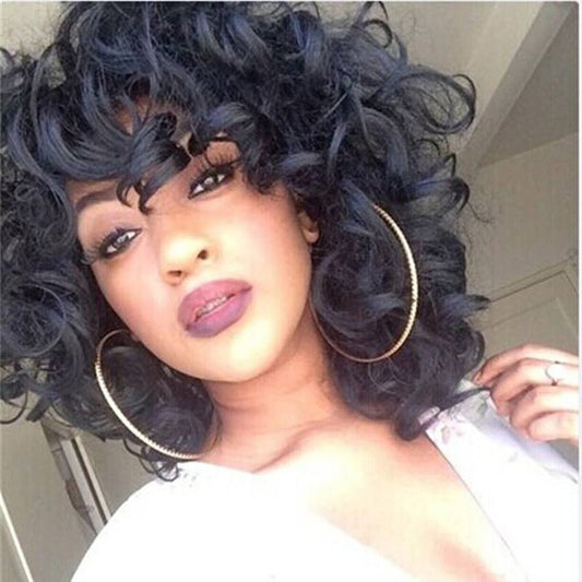 14in Synthetic Big Loose Afro Wig – Voluminous Curl - WigWonders