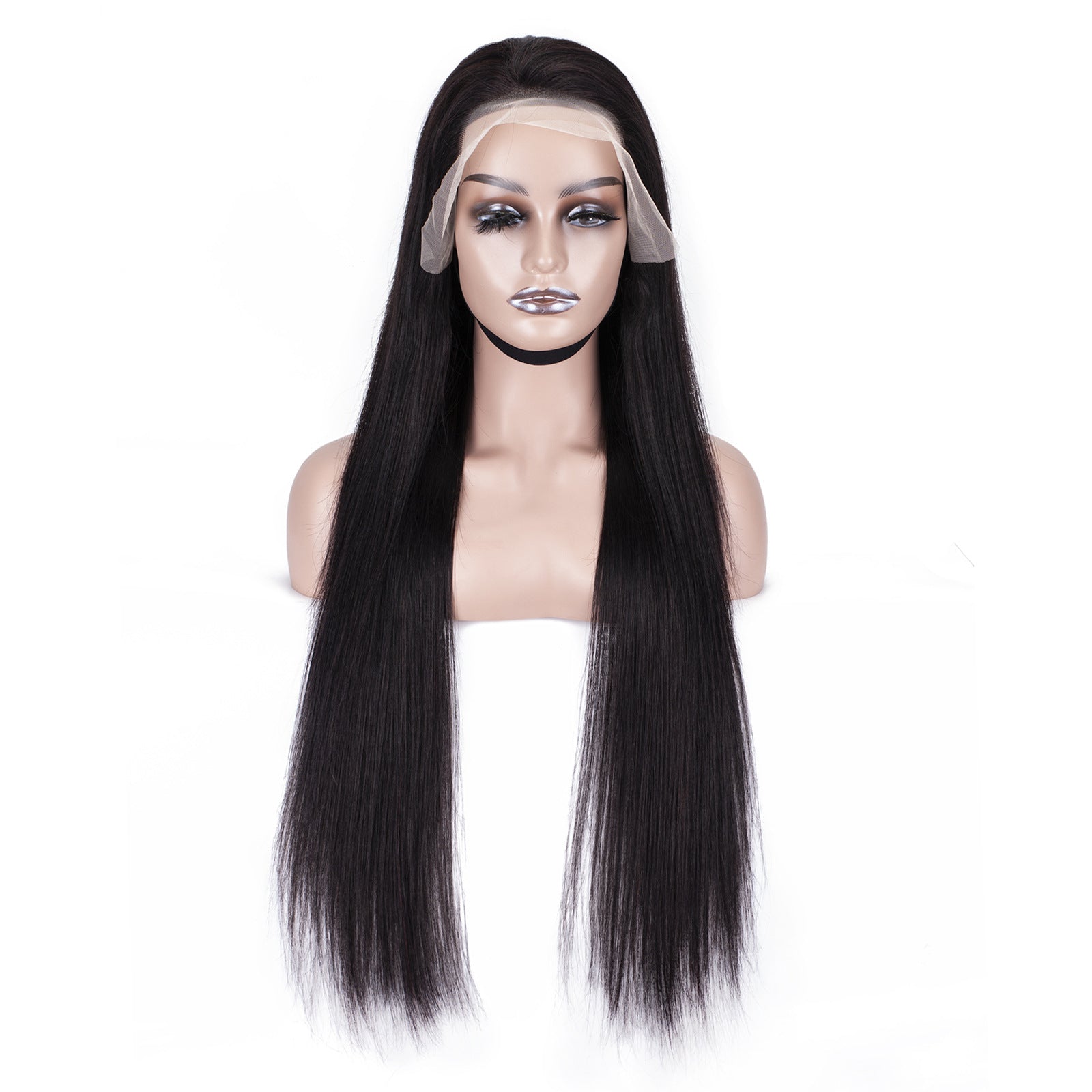 180% Density Lace Front Straight Human Hair Wig - WigWonders