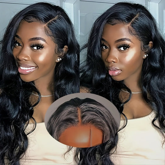 200% Density Glueless Human Hair Wig 5x5 HD Lace Closure Body Wave Pre Plucked - WigWonders