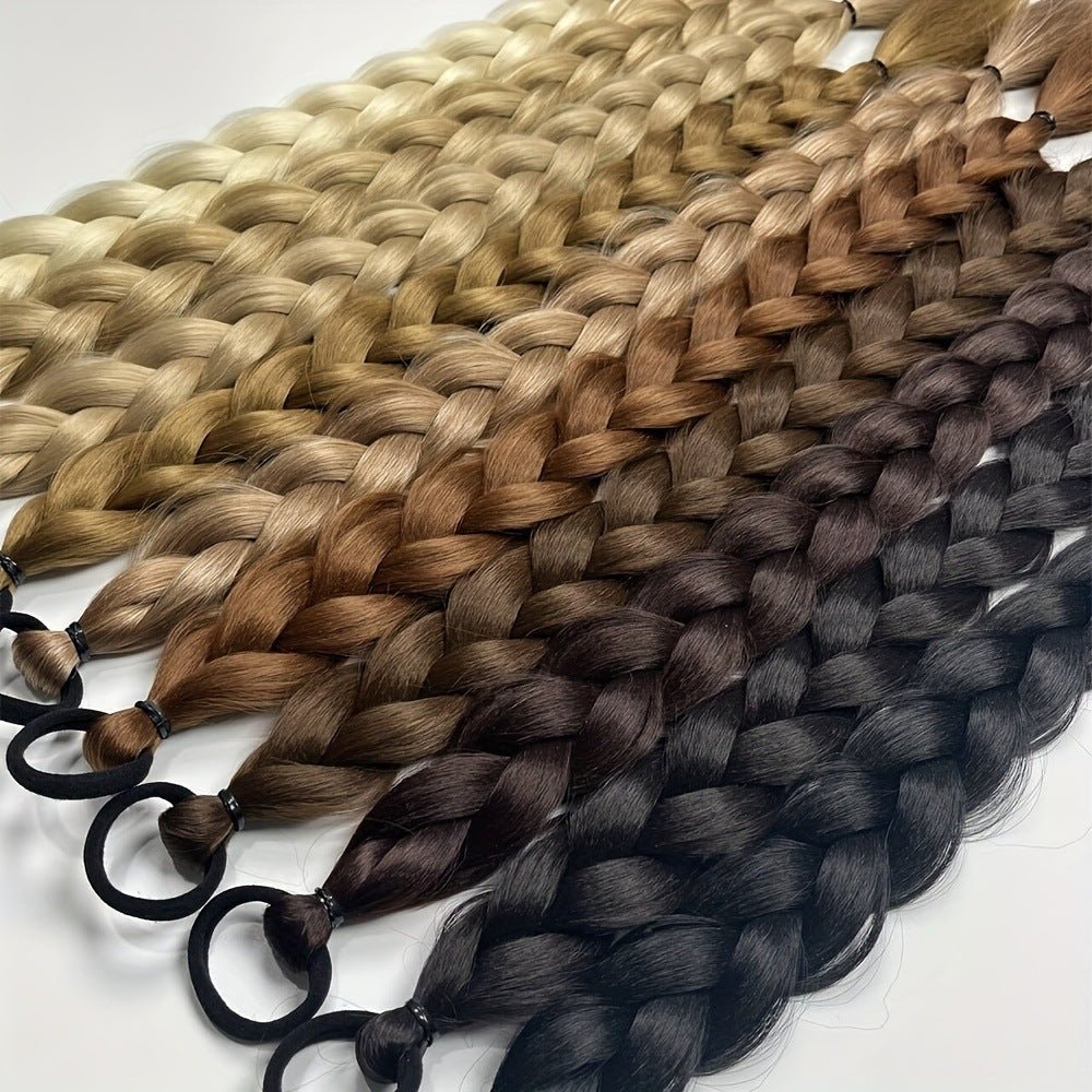 24" Fishtail Braid Ponytail with Headband - Synthetic Hair Extension - WigWonders