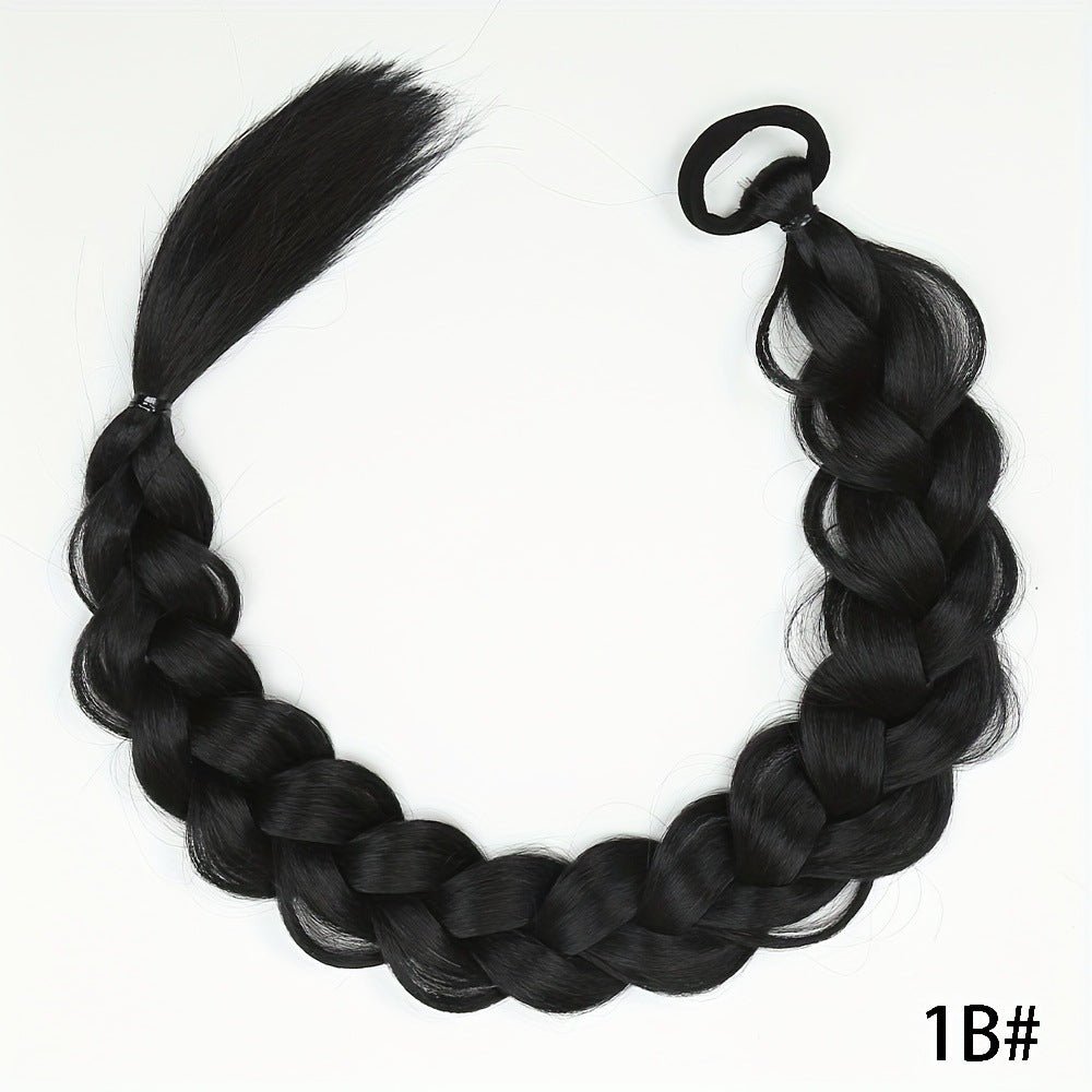 24" Fishtail Braid Ponytail with Headband - Synthetic Hair Extension - WigWonders