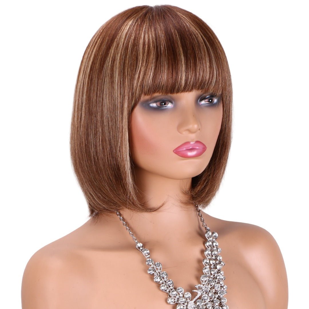 2x4 Lace Bob Human Hair Wig - 10" - WigWonders