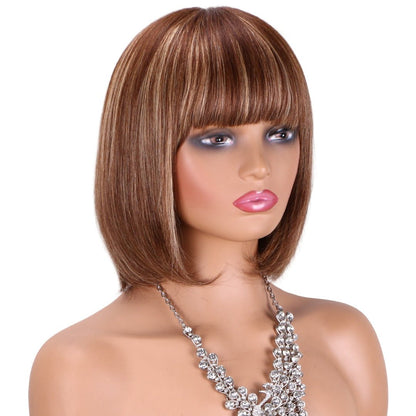 2x4 Lace Bob Human Hair Wig - 10" - WigWonders