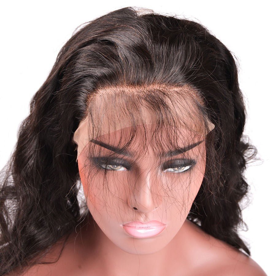 360 Lace Body Wave Human Hair Frontal - Pre - Plucked Natural Hairline - WigWonders