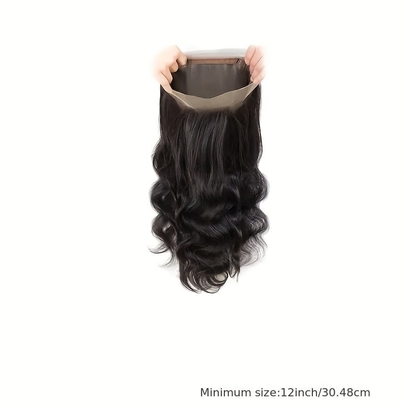 360 Lace Frontal with Bangs | Body Wave HD Lace Natural Black - WigWonders