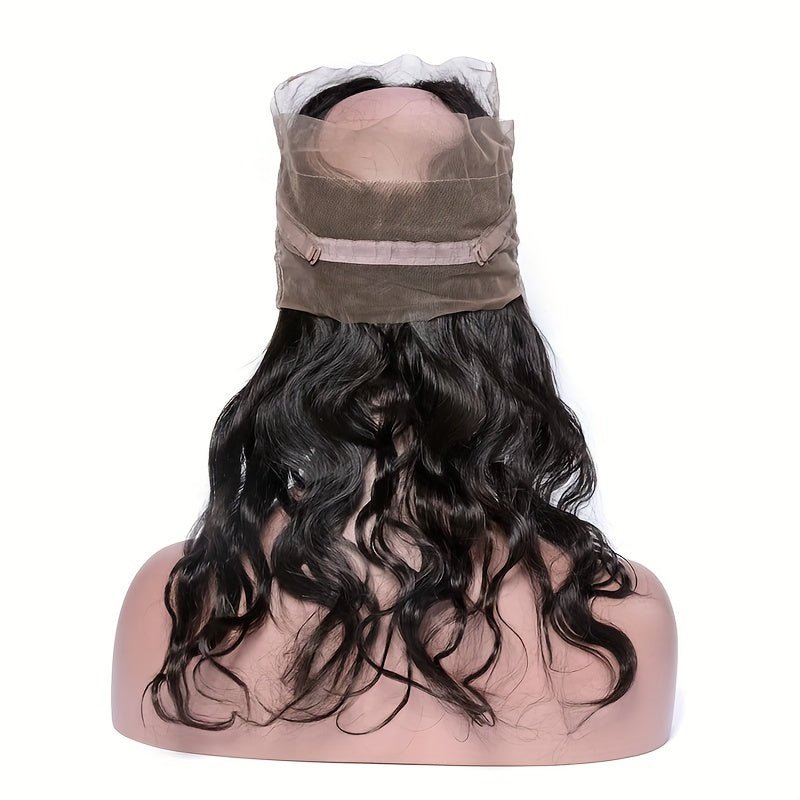 360 Lace Frontal with Bangs | Body Wave HD Lace Natural Black - WigWonders