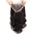 360 Lace Frontal with Bangs | Body Wave HD Lace Natural Black - WigWonders
