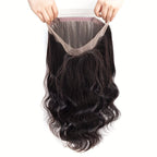 360 Lace Frontal with Bangs | Body Wave HD Lace Natural Black - WigWonders