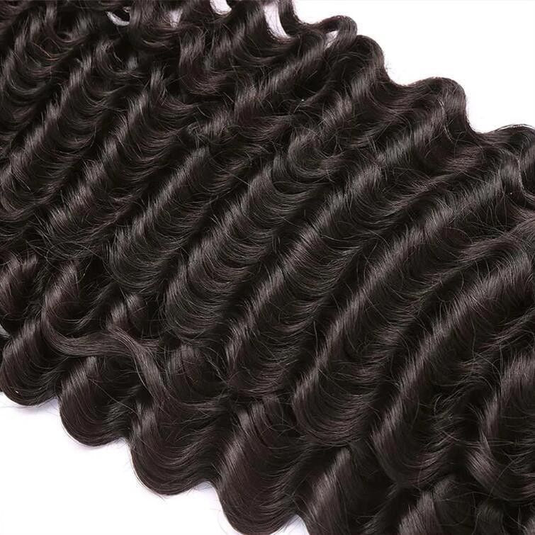 4x4 Lace Closure deep wave Human Hair Lace Closure for wemon - WigWonders
