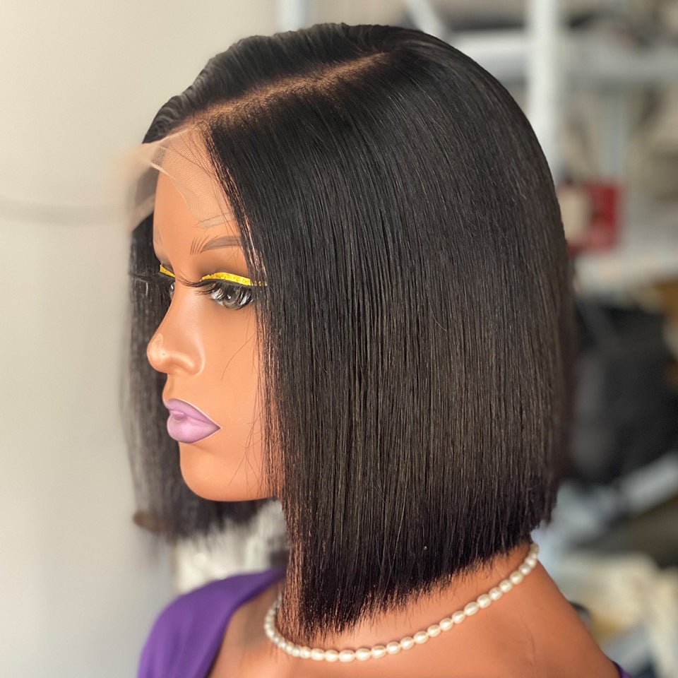8" Bone Straight Bob 5x5 Glueless Lace Wig - WigWonders