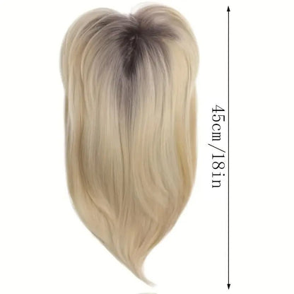 8 Inch Clip - In Hair Topper - Straight Synthetic Hair Piece - WigWonders