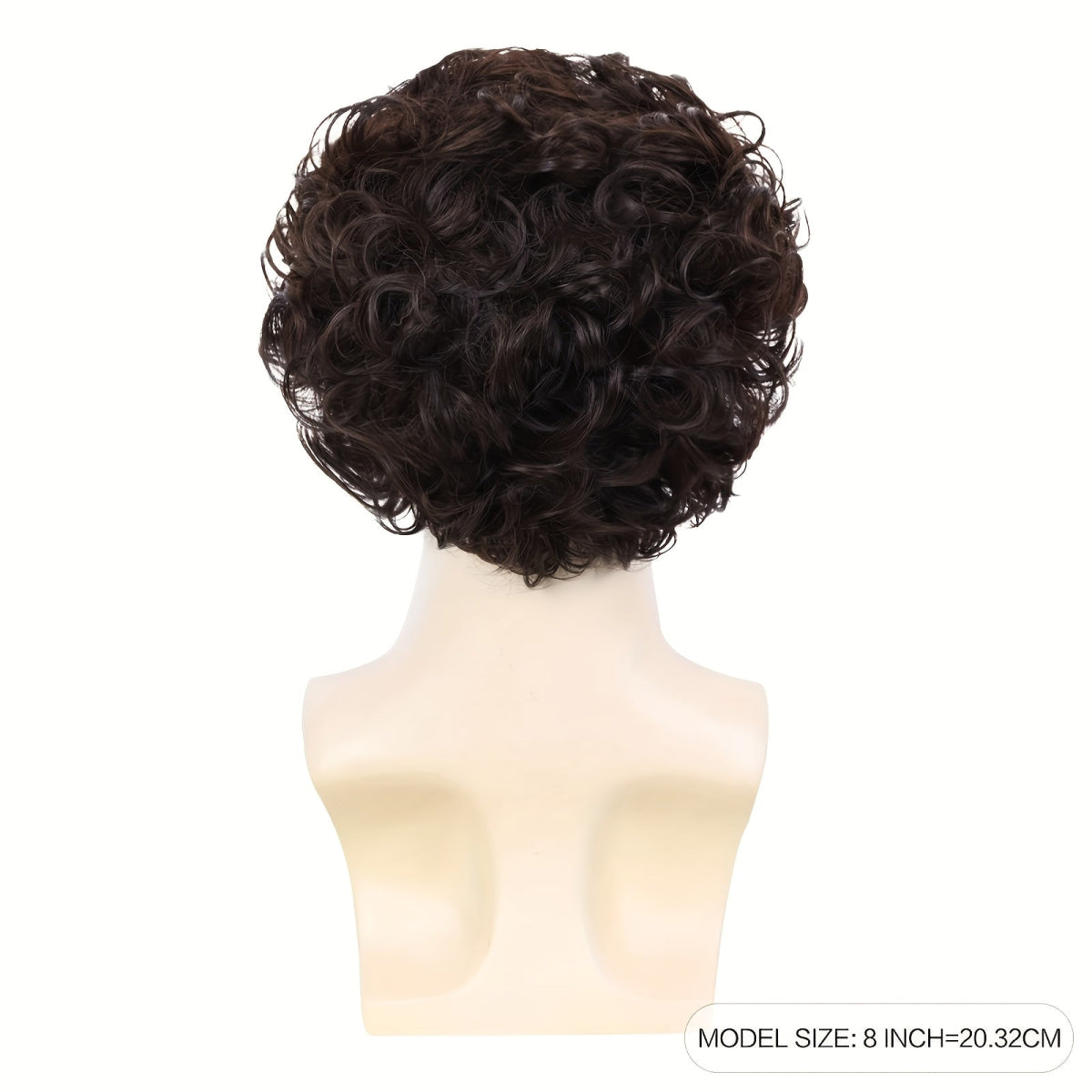 8" Men's Heat - Resistant Synthetic Wig - Layered Curly - WigWonders