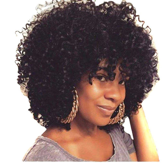 8in Synthetic Afro Puff Wig – Short Curly Volume - WigWonders