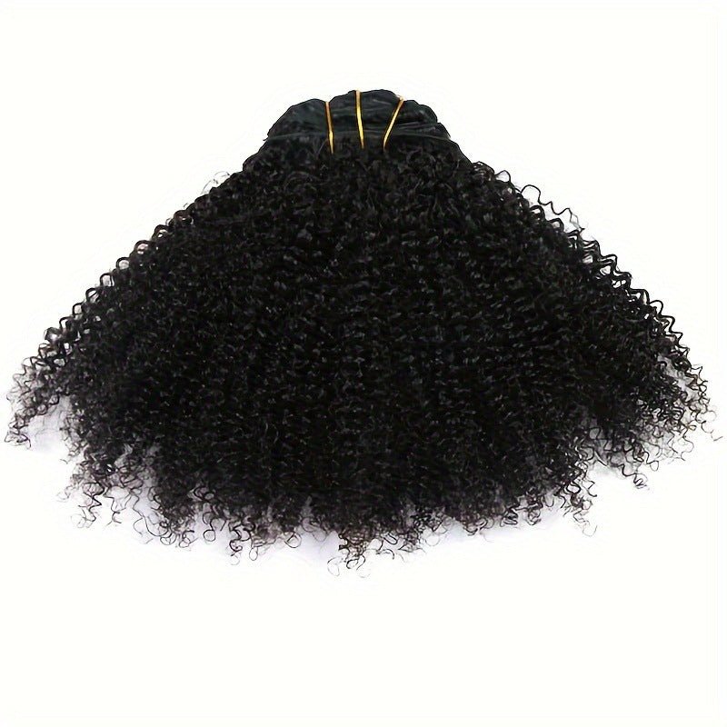 9A Afro Kinky Curly Clip - In Hair Extensions - 8 Piece Set | 10" - 24" - WigWonders